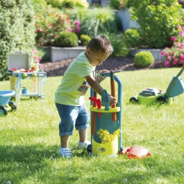 Ecoiffier 4339 Pequeño Jardinero con Carrito y Accesorios de Jardín para Niños a Partir de 18 Meses