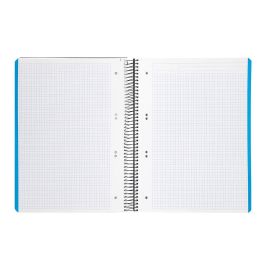 Cuaderno Espiral Liderpapel A5 Micro Wonder Tapa Plastico 120H 90 gr Cuadro 5 mm 5 Bandas 6 Taladros Color Negro