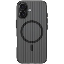 4smarts 541639 Funda Aero de Policarbonato para iPhone 17, Negro/Transparente, Compatible MagSafe y Antideslizante