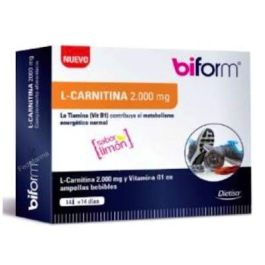 Biform L-Carnitina 2000mg 14 Viales con Tiamina Sabor Limón para Metabolismo Energético Normal Precio: 20.5000004. SKU: B1KDDEHEE7