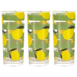 Juego De 3 Vasos 200 Ml Limones Home Deco Factory