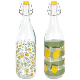 Botella Vidrio 1 L Limones Home Deco Factory