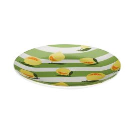 Plato Postre Limones Home Deco Factory diámetro 20 cm