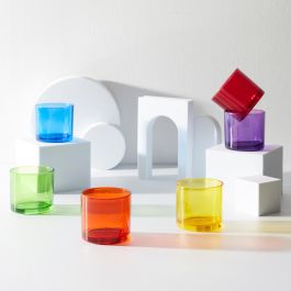 Juego De 6 Vasos 160 Ml Colores Home Deco Factory