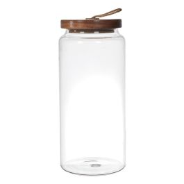 Bote Con Tapa Acacia Home Deco Factory altura 23 cm Precio: 5.50000055. SKU: B16AATK499