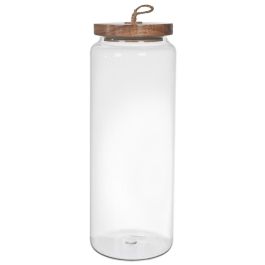 Bote Con Tapa Acacia Home Deco Factory altura 27,5 cm Precio: 6.6550006655. SKU: B1HXBSW8MK