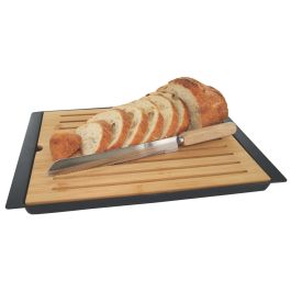 Tabla para cortar el pan + cuchillo 38x27 cm