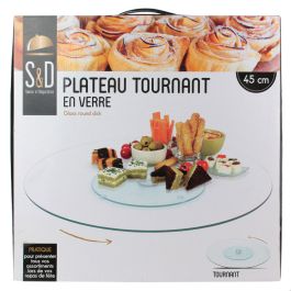 Plato de vidrio giratorio 45cm Precio: 13.95000046. SKU: B1EEMM4R2M