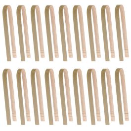 Pinza de servir de bambu x18 10 cm Pinza de servir de bambu x18 10 cm
