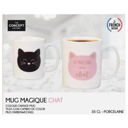 Mug Gato Cambio Color Con Calor Home Deco Factory