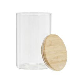 Tarro - vidrio y bambu 1 l