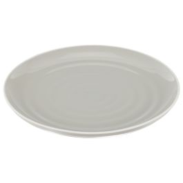 Plato Gris Bicolor Home Deco Factory diámetro 26,5 cm