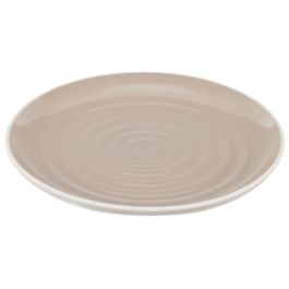 Plato Beige Bicolor Home Deco Factory diámetro 26,5 cm