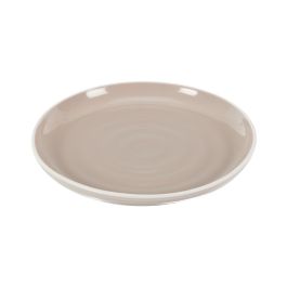 Plato Beige Bicolor Home Deco Factory diámetro 20 cm