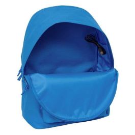 Safta Mochila Doble Portátil 15,6" + USB F.C. Barcelona Chica Indigo 31x44x18 cm