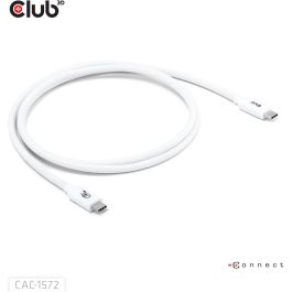 Club3D CAC-1572 Kabel USB-C 80Gbps zertifiziert PD240W/8K240Hz 1.2m weiß