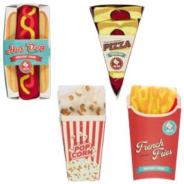 The Concept Factory Calcetines de Fast Food: Palomitas, Pizza, Patatas Fritas, Perrito Caliente (Tallas 36-40 y 41-45)