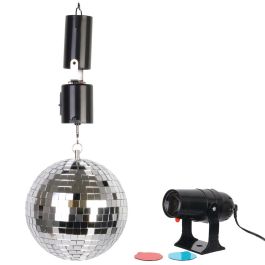 Bola Disco Espejos Con Proyector Party Time Precio: 40.59000055. SKU: B12K4ATNNA