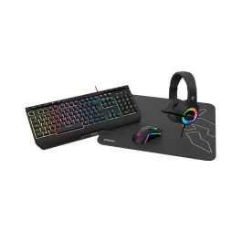 Krom Pack Gaming Kenya Teclado Ratón Alfombrilla USB Negro Precio: 35.50000003. SKU: S0235913