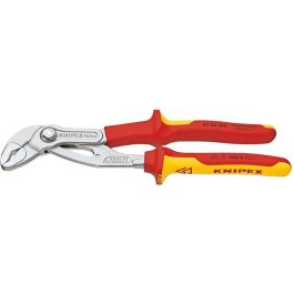 Knipex 8726250 Tenazas ajustables Cobra VDE 250x71x30 mm, mangos aislados, ajuste deslizante
