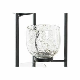 Portavela Boho DKD Home Decor Negro Transparente 18 x 76 x 18 cm