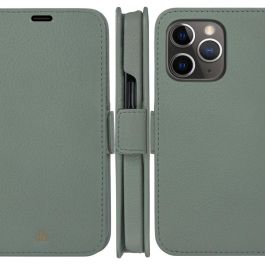 dbramante1928 New York - Flip-Hlle fr Mobiltelefon - abnehmbare Magnetrckseite - Saffianleder - Green Bay - fr Apple