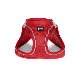 Gloria Arnés Vestido Air Mesh Trek Star Ligero Transpirable Reflectante Rojo Talla L (Cuello 33.4-35cm, Pecho 51-52cm) Efecto Refrescante