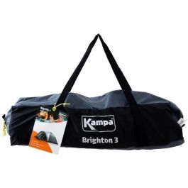 Tienda de campaña con arcos - 3 plazas - KAMPA - Brighton 3 - Gris y negro