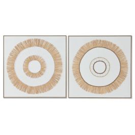 Cuadro Boho DKD Home Decor Blanco Natural 4.5 x 92 x 92 cm (2 Unidades) Precio: 168.79000028. SKU: B1HWANGQDT