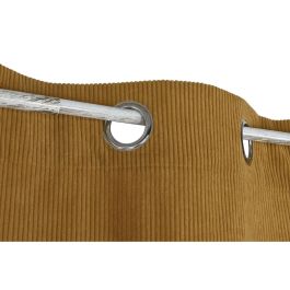 DKD Home Decor Cortina Boho Mostaza de Poliéster con Textura de Pana Gruesa 140 cm Ancho x 260 cm Alto Colección Panna23 DKD Home Decor Cortina Boho Mostaza de Poliéster con Textura de Pana Gruesa 140 cm Ancho x 260 cm Alto Colección Panna23
