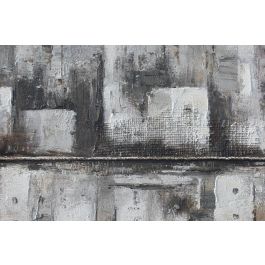 DKD Home Decor Cuadro Abstracto Ciudad Lienzo MDF Gris Azul 120 x 2.8 x 80 cm (2 Unidades)