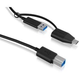 ICY BOX Cable USB-A a USB-B (ST-ST) 1m con Adaptador USB-A a USB-C (BU-ST) Negro Precio: 26.98999985. SKU: B12DCGCZ2K