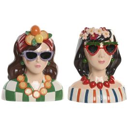 DKD Home Decor Macetero Urban de Resina Multicolor con Diseño de Chica 13 x 24 x 21 cm (4 Unidades) Precio: 123.98999954. SKU: B1HHYYJRG6