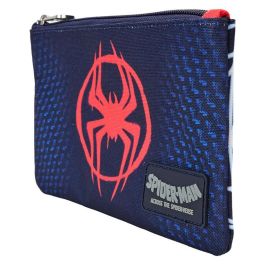 Loungefly Billetero nylon Miles Morales Spider-Verse Marvel con correa desmontable 17,5x11,25cm