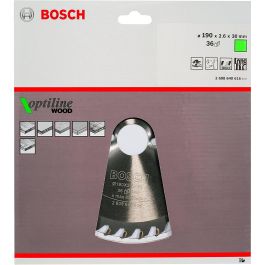 Bosch 2608640616 Hoja de Sierra Circular para Madera, 190x30 mm, 36 Dientes