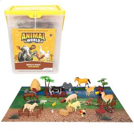 Set de Animales de Granja Colorbaby Plástico 16 x 12 x 4 cm (4 Unidades)