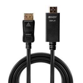 Lindy Cable DisplayPort a HDMI 1m 10.2G 4K UHD 3840x2160@30Hz con Audio 7.1, DTS-HD Master Audio, Dolby TrueHD