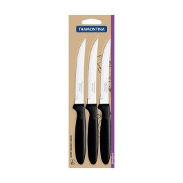 Juego de cuchillos para carne 3 piezas ipanema negro 21,3cm tramontina