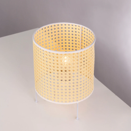Shakhty Lámpara de Mesa SKD-T1009 Ratán Boho-Chic Elegante Natural Para Hogar o Negocio