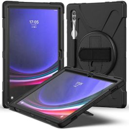 eSTUFF Funda AUSTIN Defender para Samsung Galaxy Tab S10 Ultra / S9 Ultra / S8 Ultra - Negra, protección 3 capas PC/silicona, sin protector de pantalla