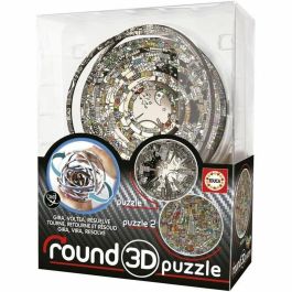 Educa 19707 Rompecabezas Redondo 3D Charles Fazzino 2 en 1, anillos que giran 360°, para niños a partir de 8 años Precio: 26.49999946. SKU: B1F2SQKE43