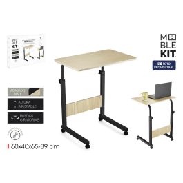 Inde Mesa Auxiliar Ajustable Mad-Met Negra 60 x 40 x 65-89 cm Moblekit (3 Unidades) Precio: 69.27000014. SKU: B16AAFATEQ