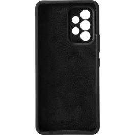 eSTUFF Funda de Silicona MADRID para Samsung Galaxy A53 5G - Protección Trasera y Lateral con Forro de Microfibra, Color Negro