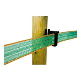 Pastormatic Aisladores DFV-8 Pack 25 unidades para cintas de hasta 40mm y cuerdas de hasta 6mm anclaje rosca tensor para postes madera