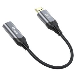 Equip Adaptador DisplayPort 1.4 a HDMI 8K/60Hz, 4K@120Hz, HDR, HDCP 2.2, Cable 15 cm, Macho-Hembra