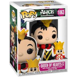 FUNKO Figura POP Disney Alicia en el País de las Maravillas Queen with King Vinilo 9cm