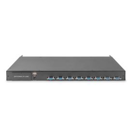 Digitus Conmutador KVM Modular 8 Puertos, Montaje en Rack 1U, USB VGA, Plug & Play, Negro