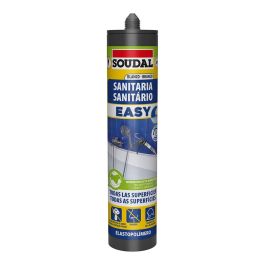 Soudal 158090 Sellador de juntas sanitario blanco 290 ml para entornos húmedos