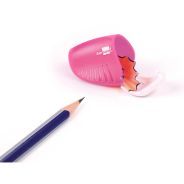 Liderpapel Sacapuntas Plástico de 1 Uso con Depósito, Colores Surtidos