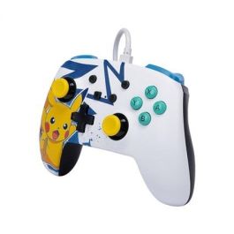 Power A NSGP0041-01 Mando con Cable Mejorado para Nintendo Switch - Diseño Pikachu High Voltage, Compatible con Switch OLED y Switch Power A NSGP0041-01 Mando con Cable Mejorado para Nintendo Switch - Diseño Pikachu High Voltage, Compatible con Switch OLED y Switch